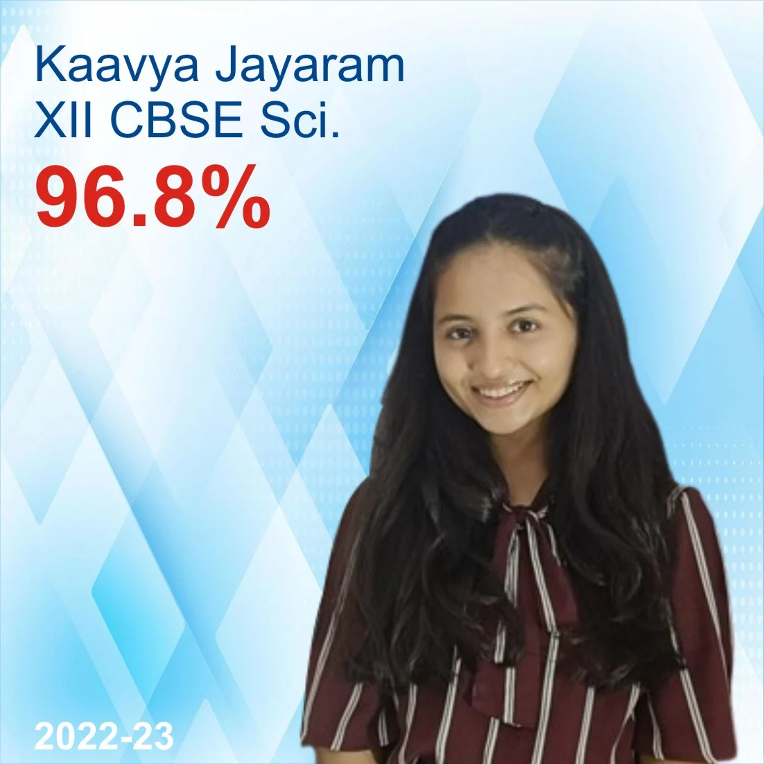 Kaavya Jayaram, Class 12 CBSE Science topper 2022-23, Universal Tutorials