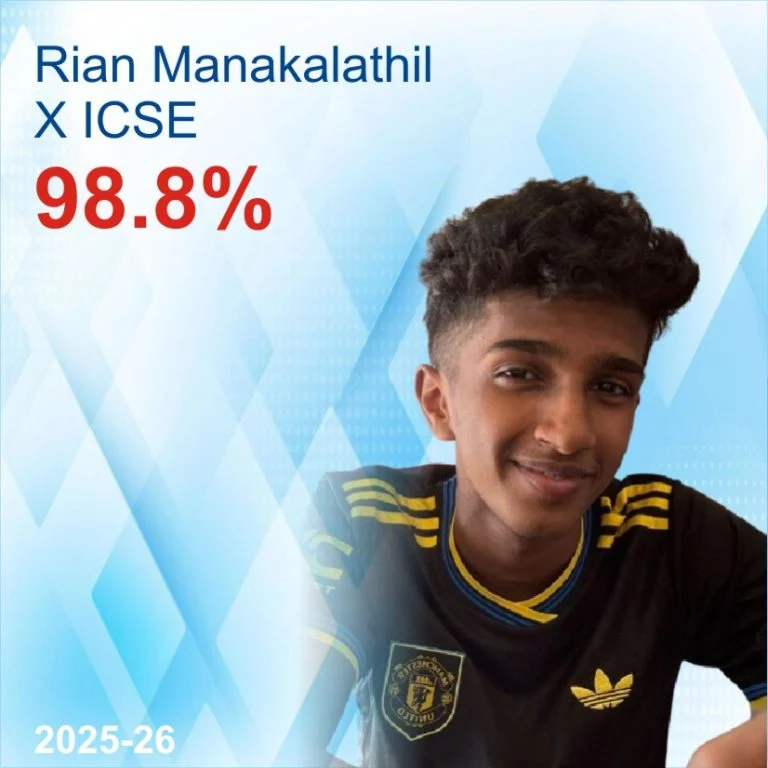 Rian Manakalathil, Class 10 ICSE topper 2025-26, 98.8%, Universal Tutorials Navi Mumbai
