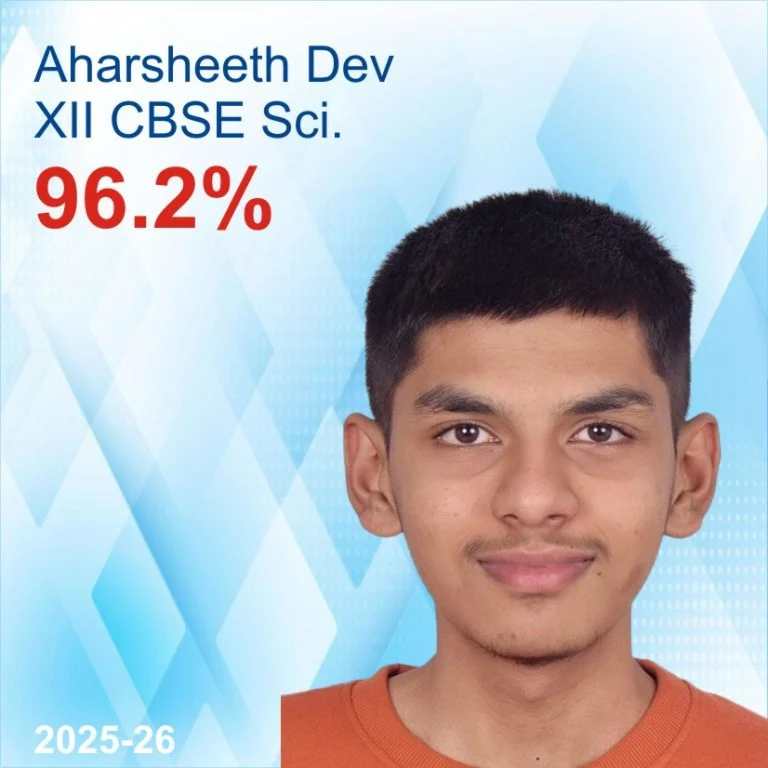 Aharsheeth Dev, Class 12 CBSE Science topper 2025-26, 96.2%, Universal Tutorials