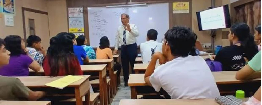 Students in a classroom at Universal Tutorials, Navi Mumbai